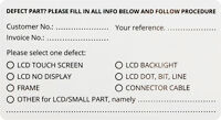 Return stickers 5 pc.